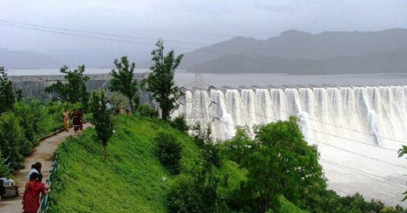 Sardar Saroval dam on Narmada river