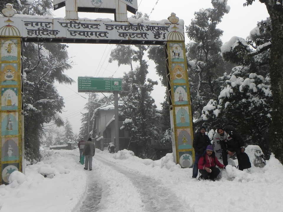 Snowfall in Dalhousie