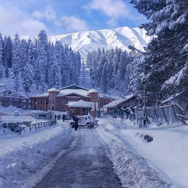 Snowfall in India - Gulmarg Kashmir