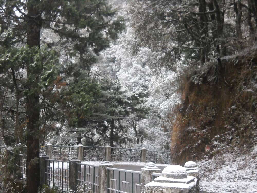 Snowfall in Mussoorie