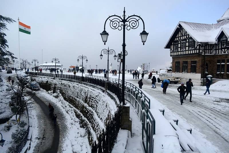 Snowfall in Shimla