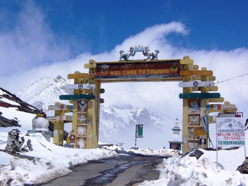Snowfall in Tawang Arunachal Pradesh