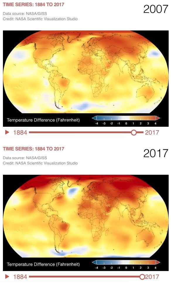 10-year challenge Global Warming