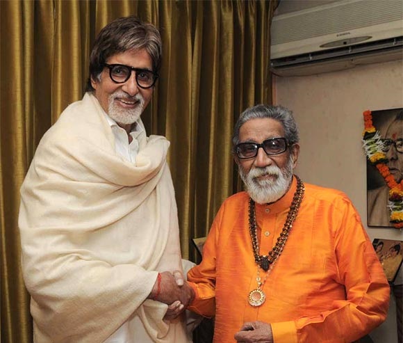 Bal Thackeray and Amitabh Bachchan