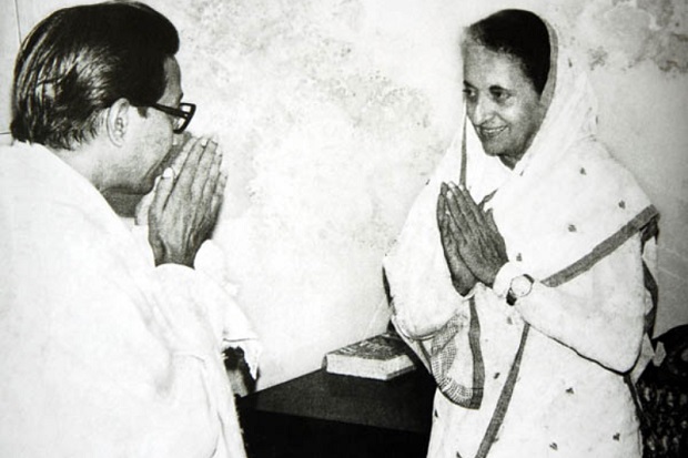 Indira Gandhi with Bal Thackeray