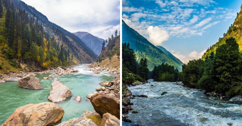 Parvati Valley India and Neelum Valley Pakistan