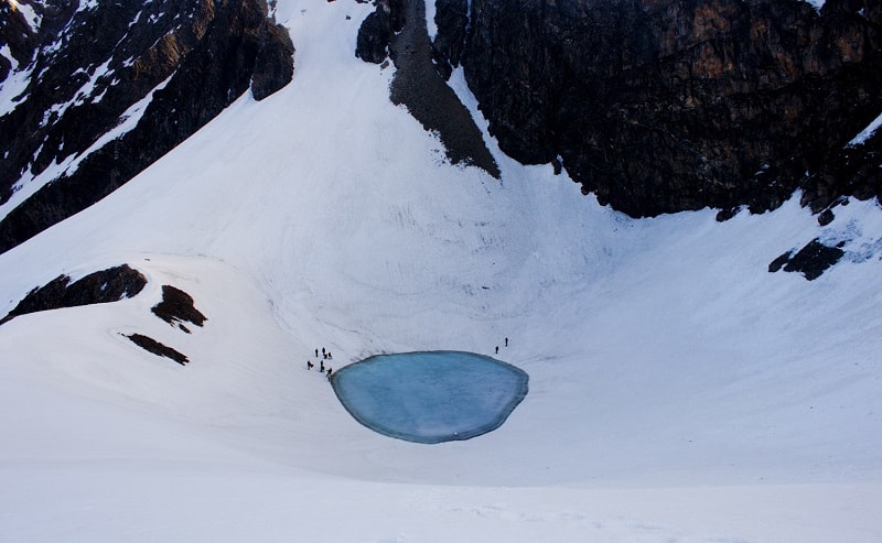 Roopkund Lake Frozen