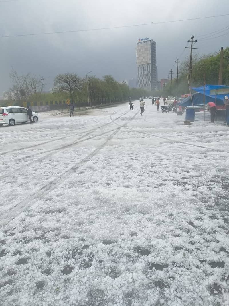 Noida Hailstorm