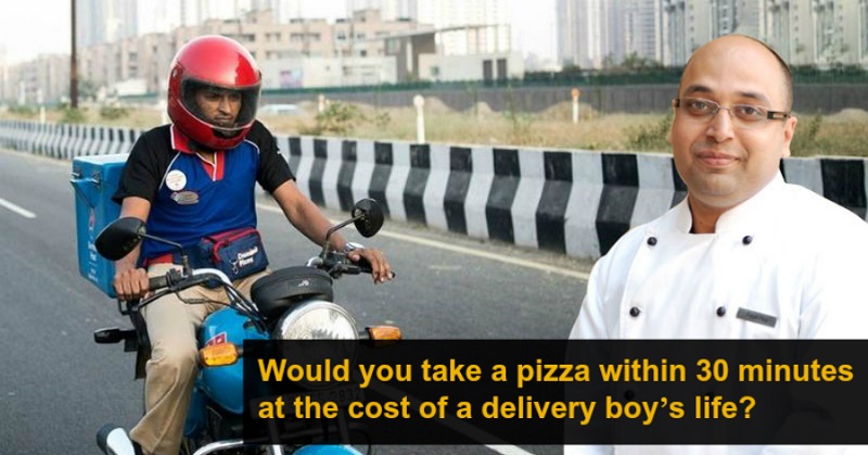 Pizza delivery accident