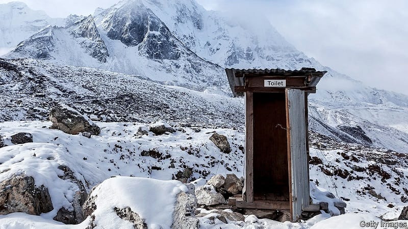 Toilet at Mount Everest Base camp