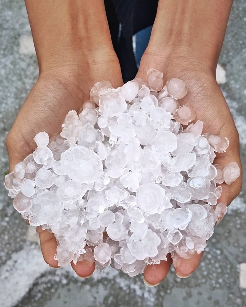 hailstorm in Faridabad