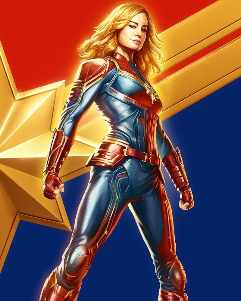 Brie Larson as captain Marvel