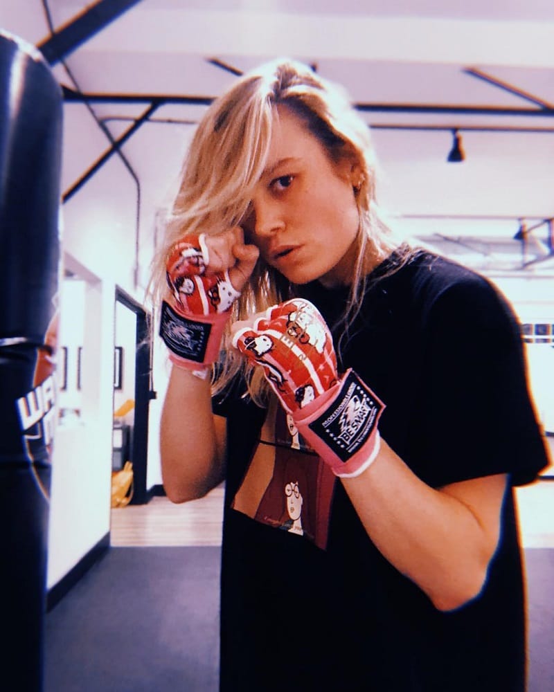 Brie Larson training for captain Marvel