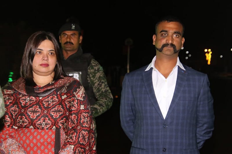 Dr Fariha Bugti with wg comm Abhinandan