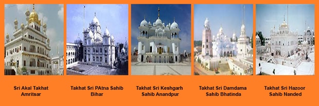 The Five Thrones of sikh - Panj Takht