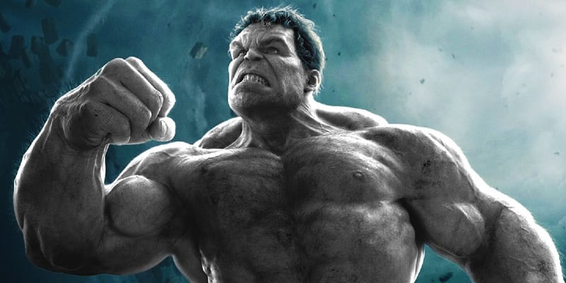 Hulk was initially grey in color