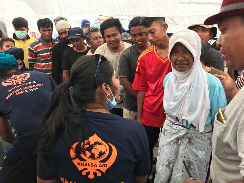 Khalsa Aid in Indonesia Tsunami