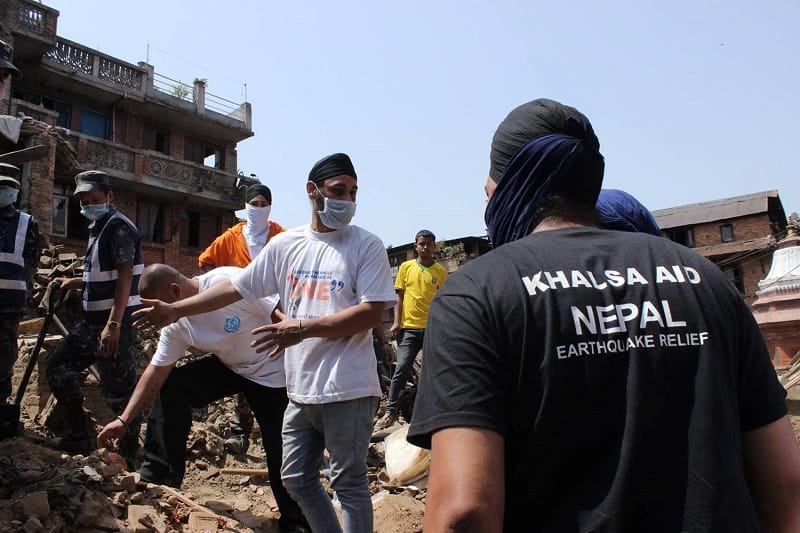 Khalsa Aid in Nepal Earthquake