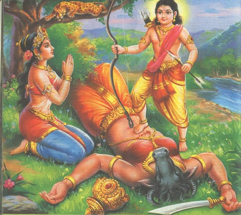 Lord Ayyappan killed Mahishi