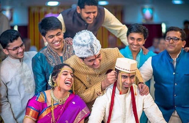 Maharashtrian weddings Twisting of groom’s ear