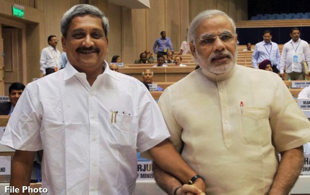 Manohar Parrikar with Narendra Modi