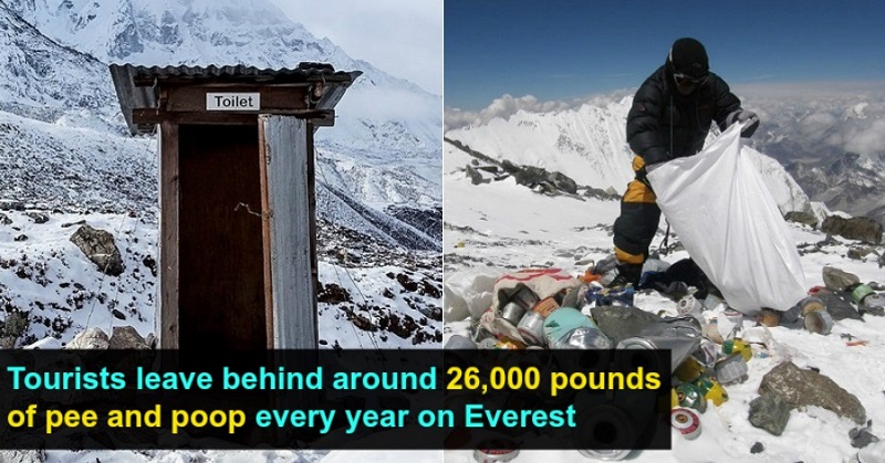 Mount Everest trash dump