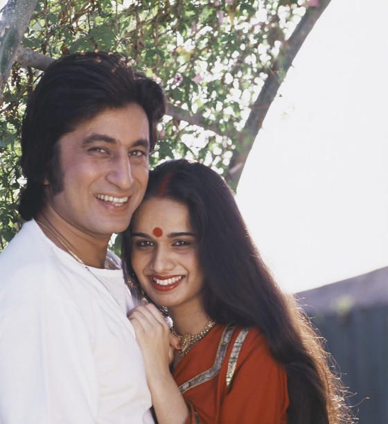 Shakti Kapoor with wife Shivangi Kolhapure