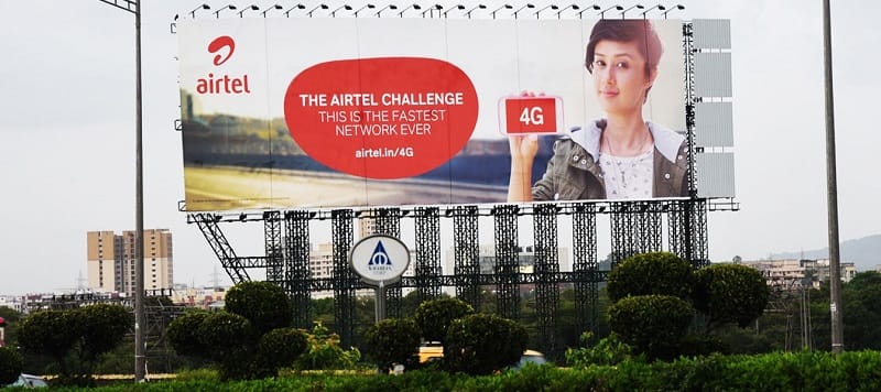 airtel hoarding