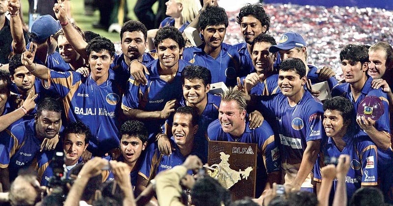 vivo ipl 2008 winner