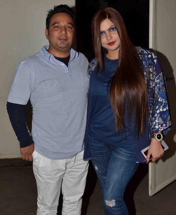 Ahmed with wife Shakira Khan