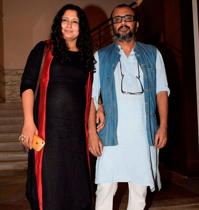 Dibakar Banerjee with wife Richa Puranesh