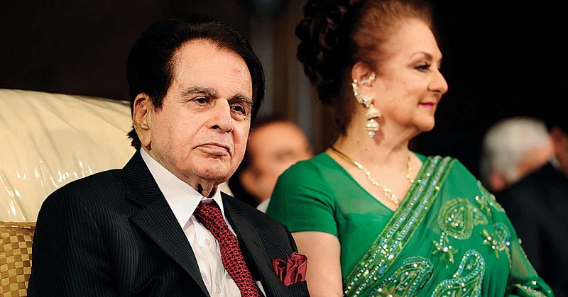 Dilip Kumar with wife Saira Banu