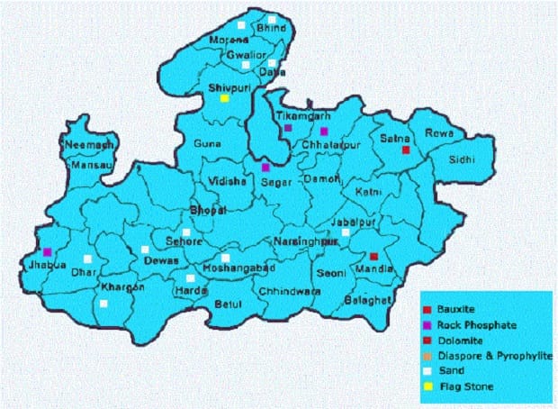 minerals in Madhya Pradesh
