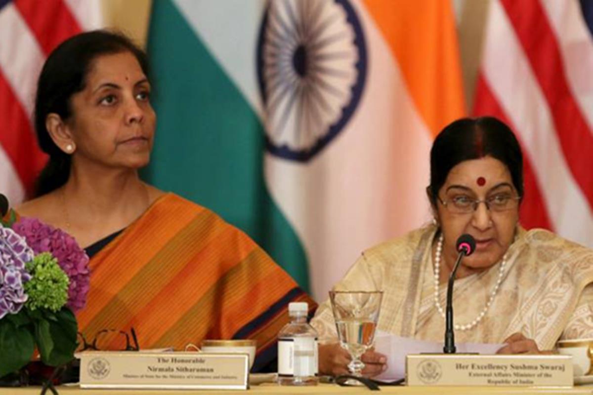 nirmala sitharaman with Sushma swaraj
