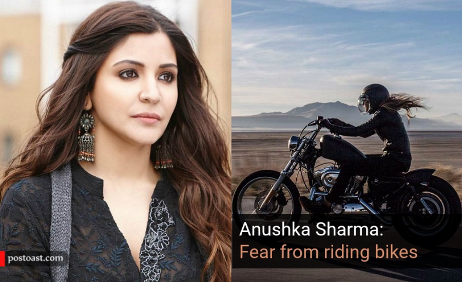 Anushka Sharma has phobias of Riding Bikes