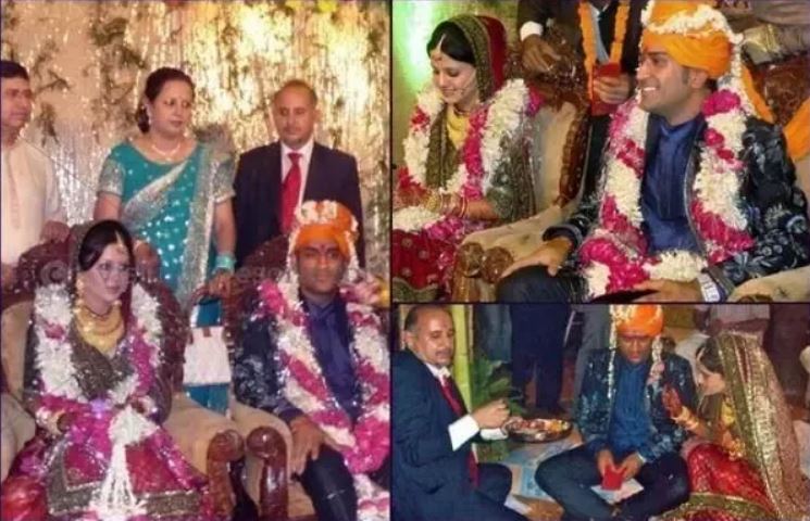 Dhoni and Sakshi marriage