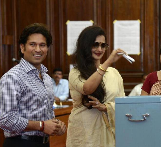 Rekha in Rajya Sabha