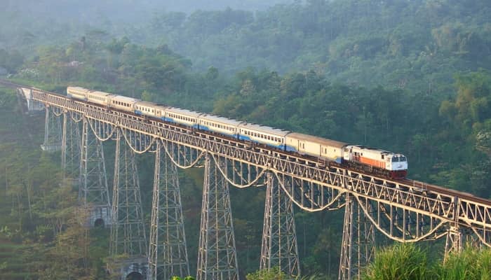 Argo Gede Train Railroad, Indonesia