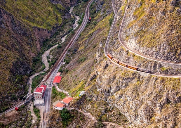 Danger train routes - Nose of the Devil, Ecuador