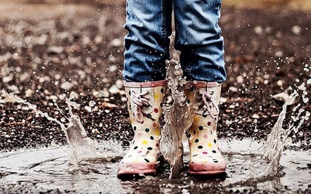 girl wearing monsoon gumboots