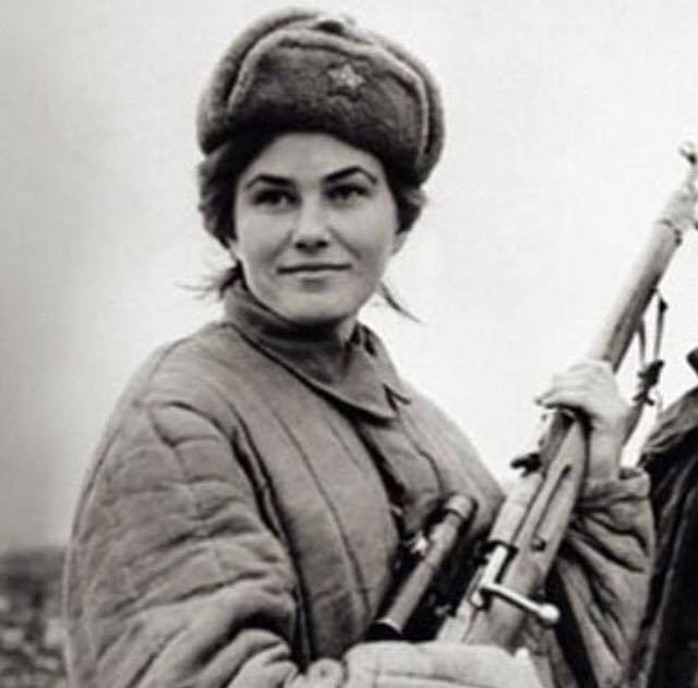 Best female sniper - Soviet sniper Lyudmila Pavlichenko