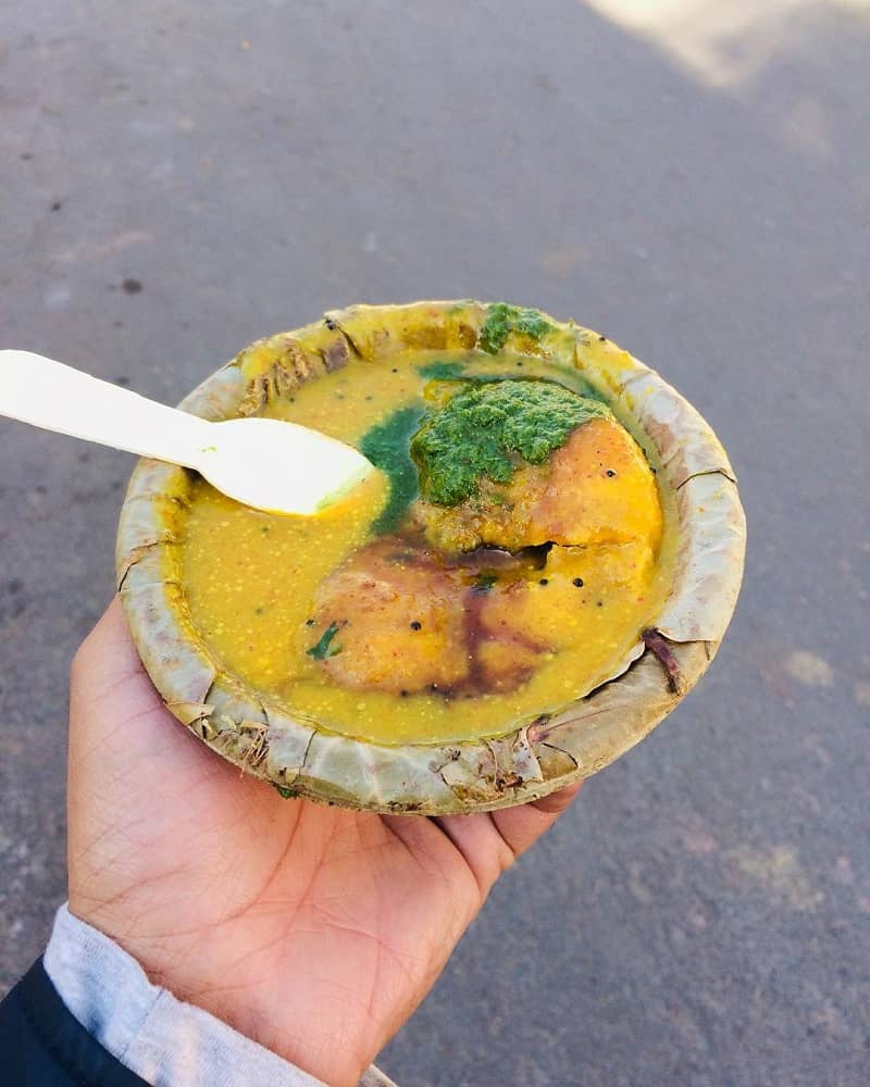 Kachori with Kadhi Ajmer station