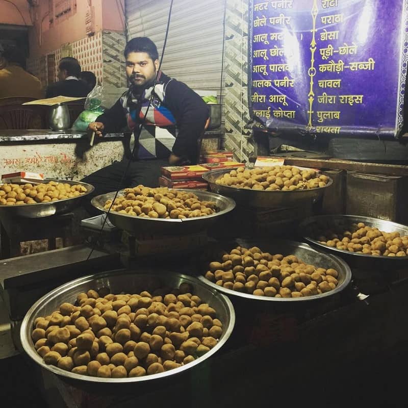 Pedas at Mathura railway station