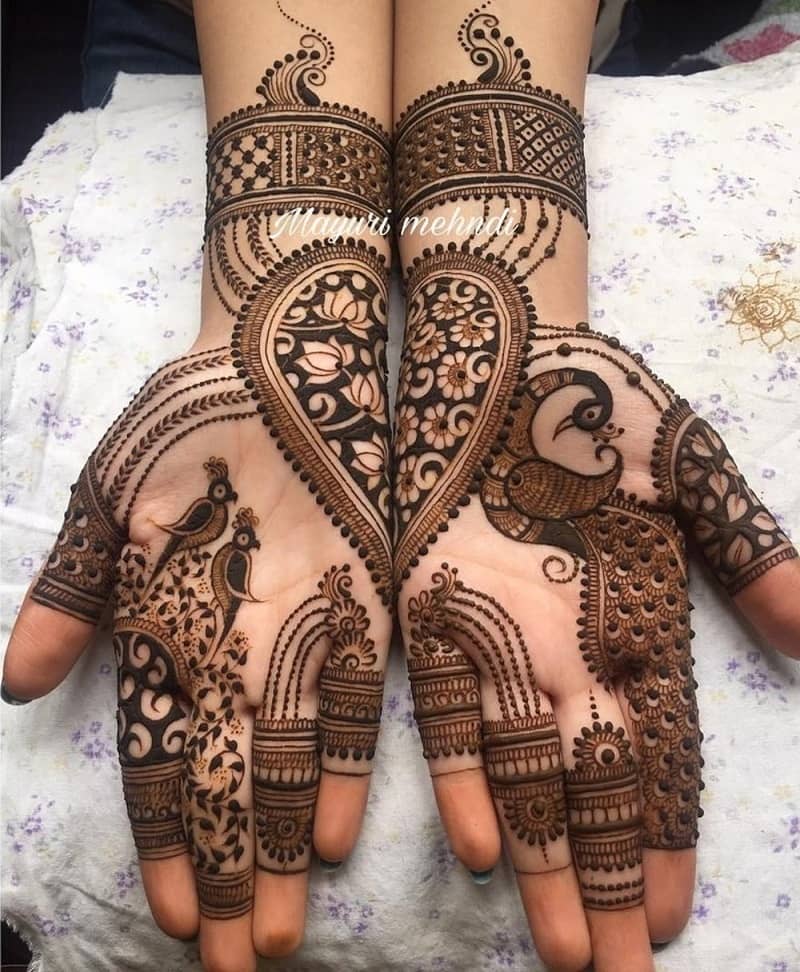 bridal arabic mehndi design