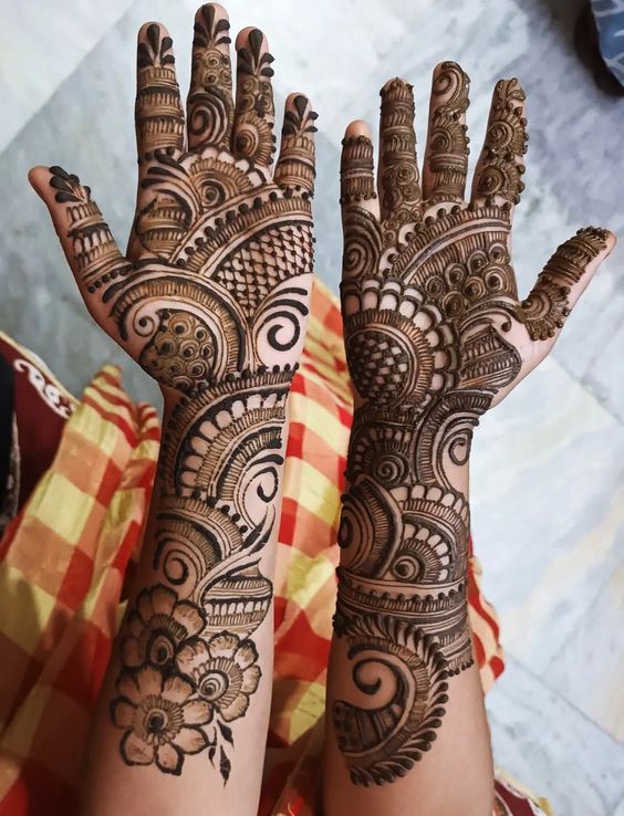 easy arabic mehndi design