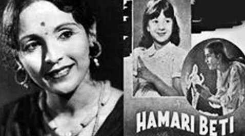 nutan first movie Humari Beti