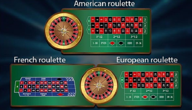 American, French, European Roulette