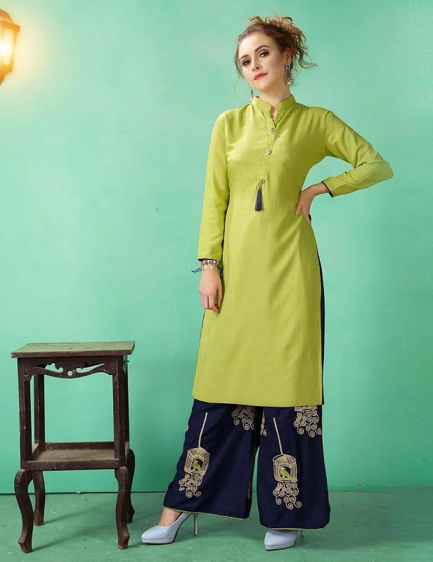 girl in kurti with palazzo