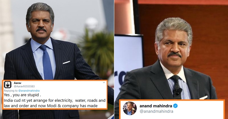 Anand Mahindra Gave Savage Reply To