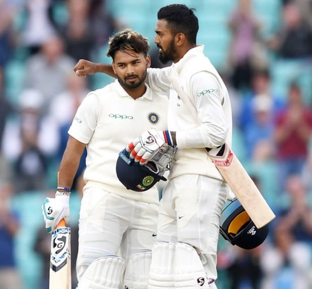 KL Rahul with rishabh pant